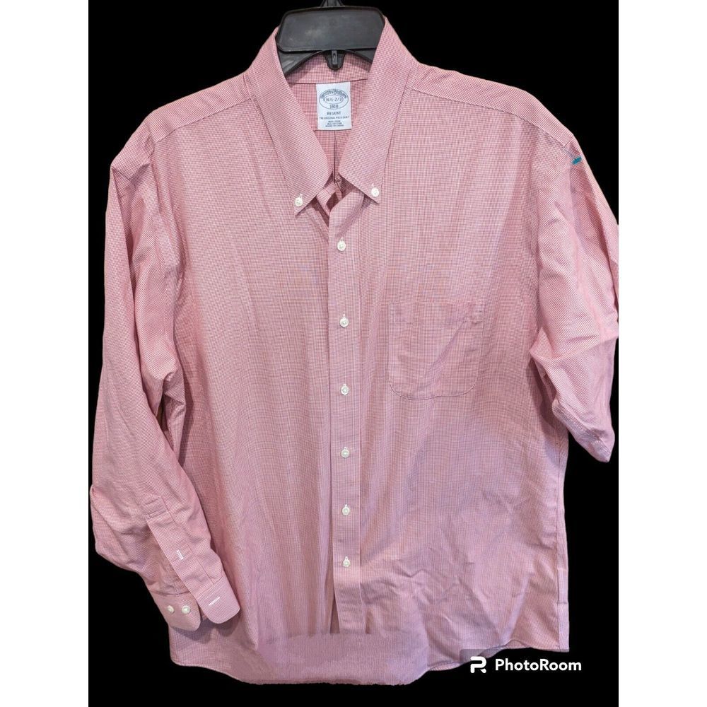 Brooks Brothers REGENT Fit Men's Button up 1818 XL Checked 16.5/2/3